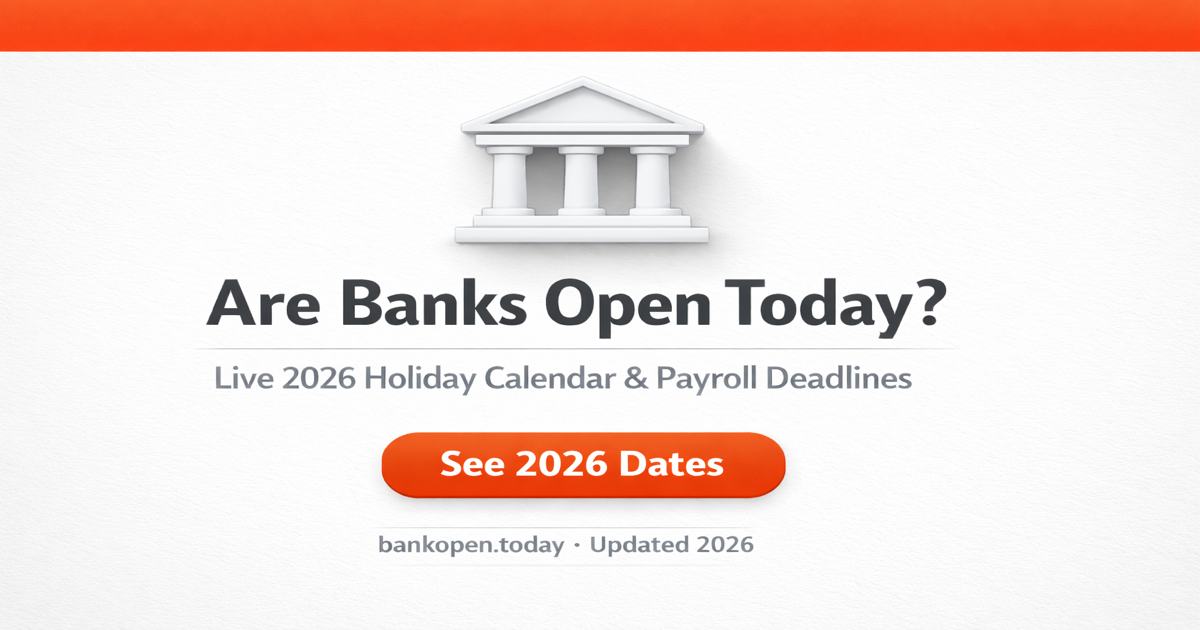 Are Banks Open Today? Your Guide to Hours & Closures